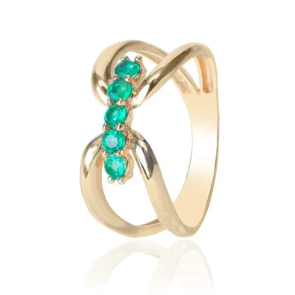 Anillo Flotante Esmeralda